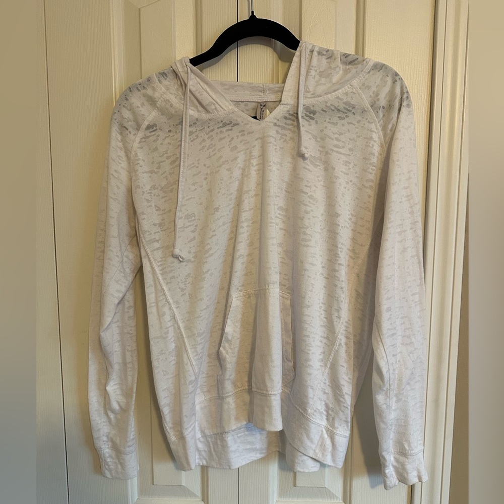 Isaacs Designs Couture thin white hoodie